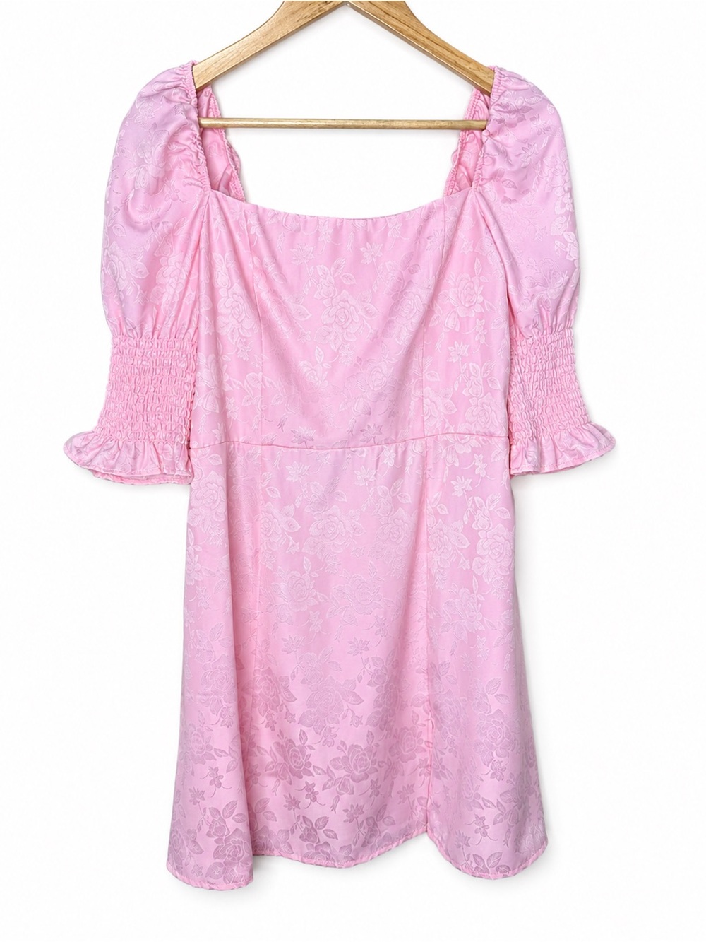 Francesca's Collections Pink Floral Mini Dress